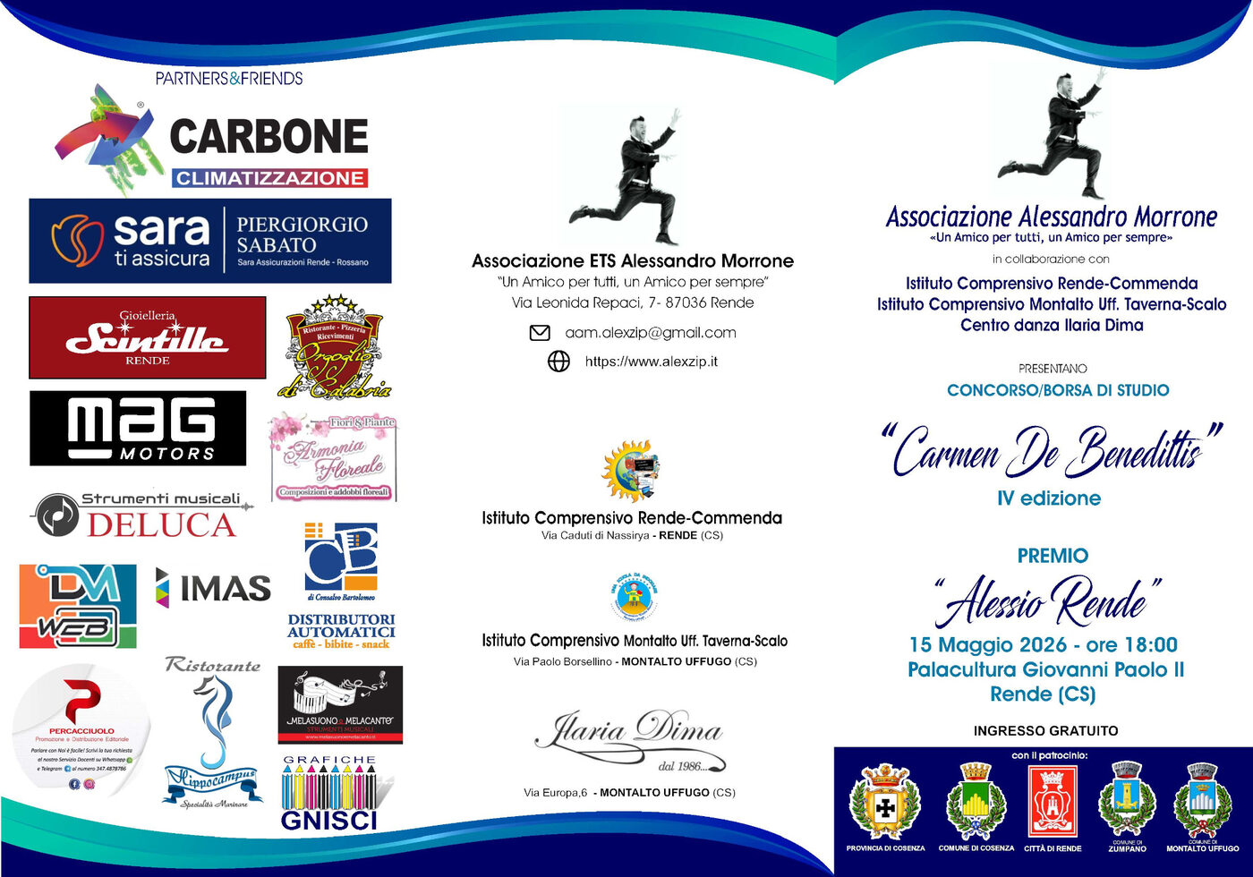 Anteprima IV° Edizione Concorso Borsa di Studio Carmen De Benedittis Premio Alessio Rende